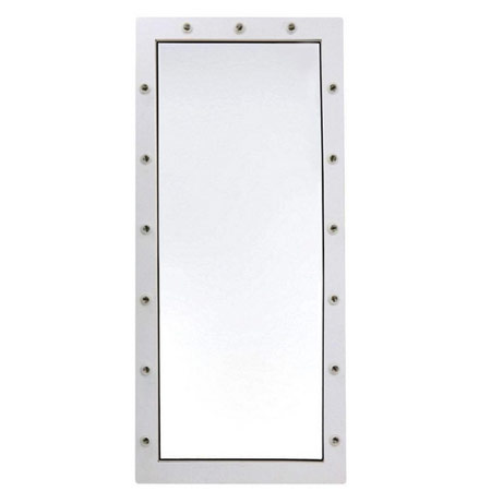 آینه گریم چراغ دار با قاب ام دی اف ایستاده یک تکه