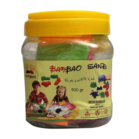 ساختنی شن جادویی چند رنگ بم بئو