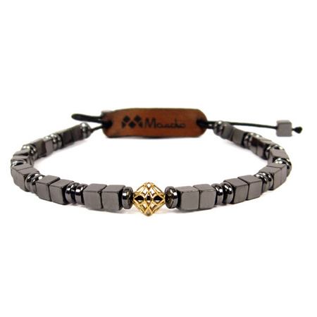 دستبند طلا 18 عیار زنانه مردانه مانچو مدل BFG564