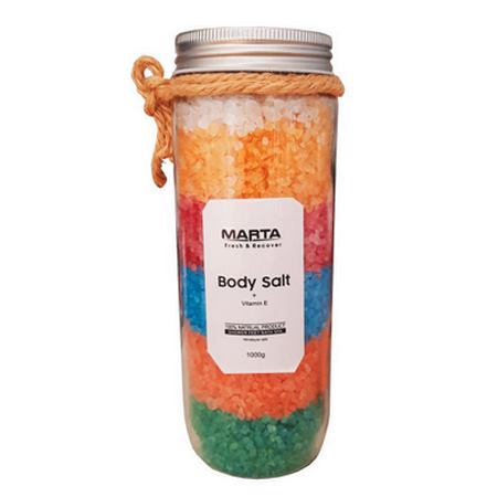 نمک حمام چند رنگ مارتا مدل هیمالیا وزن 1000 گرم