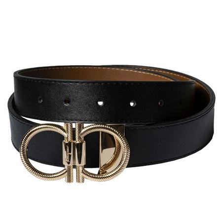 کمربند مردانه سالواتوره فراگامو چرم طبیعی کلیپس میخی