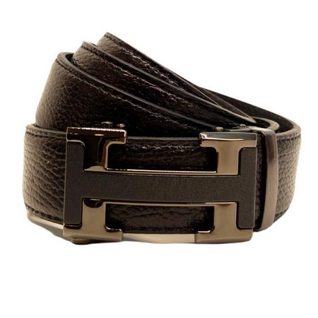 کمربند مردانه سرزمین چرم مدل پلاک ریلی