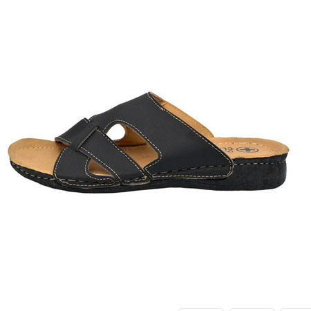 دمپایی صندل مردانه جنس چرم مصنوعی کلاسیک نوین