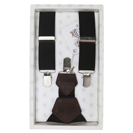 ساسبند مردانه ملودی جنس چرم مصنوعی و نخ مدل SP3002LSblk