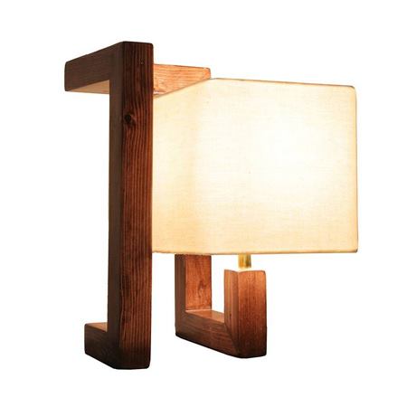 چراغ چوبی رومیزی دکوری مسینا مدل N8