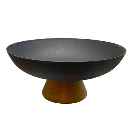 ظرف میوه خوری مدل فلزی پایه چوبی شیک و ساده