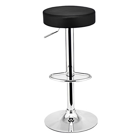 صندلی اپن فلزی کفی چرم مصنوعی با چرخش 360 درجه بدون پشتی