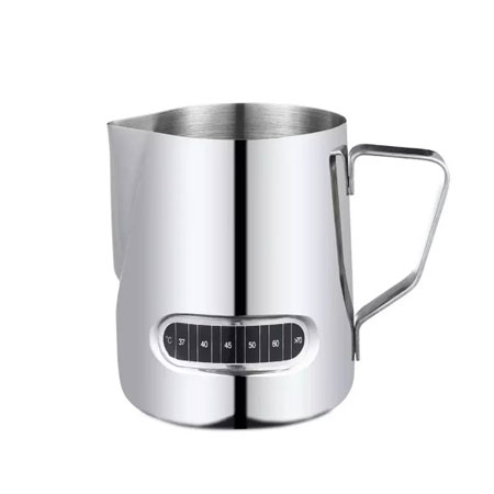 شیر جوش استیل مدل پیچر دماسنج دار با گنجایش ۰.۶ لیتر