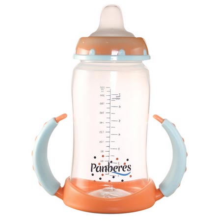 شیشه شیر پنبه ریز جنس پلی کربنات 220 میلی لیتر ضدنفخ