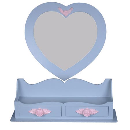 آینه کنسول فانتزی دخترانه طرح قلب مدل N-158