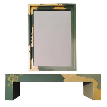 آینه و کنسول ام دی اف مدل ساغر کد SA14002