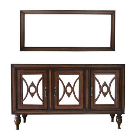 آینه و کنسول جنس چوب راش سه در