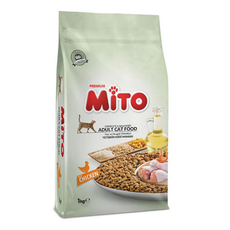 غذای خشک گربه بالغ ترکیه ای میتو وزن 1 کیلوگرم