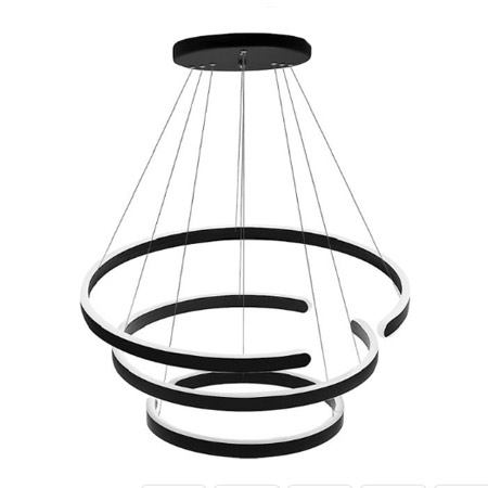 لوستر مدرن الایت سه طبقه ریموت دار آلومینیومی