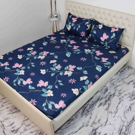 سرویس ملحفه مانیکاهوم مدل میکروپلاس جنس میکروفایبر دو نفره 3 تکه