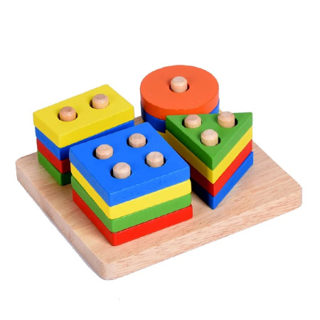 بازی فکری چوبی مدل مونته سوری جاگذاری