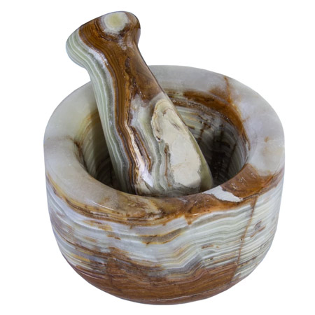 هاون سنگی کوچک از جنس سنگ مرمر بازرگانی میلادی