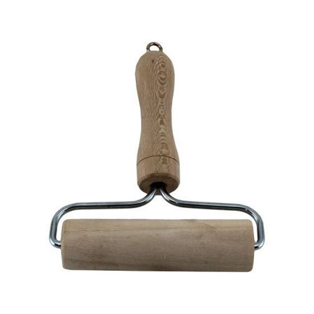 وردنه غلطکی تک دسته جنس چوب توت