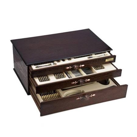 سرویس قاشق و چنگال کنسولی 116 پارچه ناب استیل مدل Venice