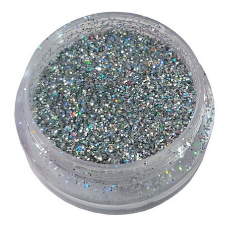 اکلیل ناخن رنگ نقره ای براق مدل PRO-25