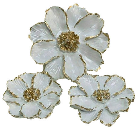 دیوارکوب مدل گل نرگس مجموعه 3 عددی