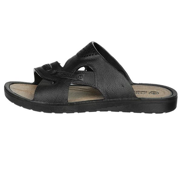 دمپایی مردانه نسیم چرم مصنوعی مدل زیره تخت