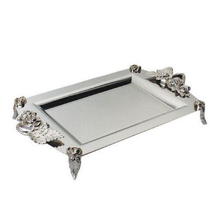 سینی چای خوری مجلسی تمام استیل نگار مدل 302