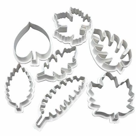 کاتر شیرینی پزی پلاستیک نسکو مدل برگ بسته 7 عددی