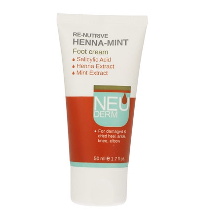 کرم ترک پا نئودرم حجم 50 میلی لیتر با عصاره حنا و نعناع