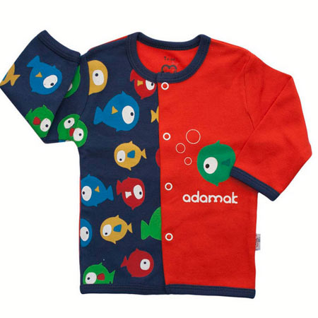 شومیز نوزادی آدمک مدل ماهی