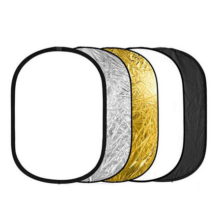 رفلکتور 5 کاره نایس فوتو بیضی شکل با کیف حمل 120×80 سانتی متر