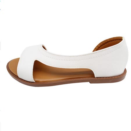 صندل زنانه نیکتا مدل بیتا جنس چرم مصنوعی پاشنه تخت