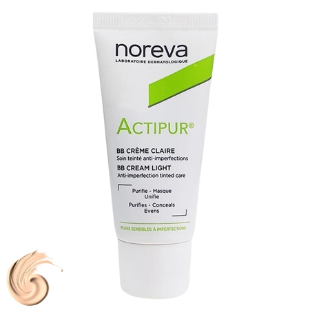 کرم پودر BB نوروا مدل اکتی پور شماره 01 حجم 30 میلی لیتر