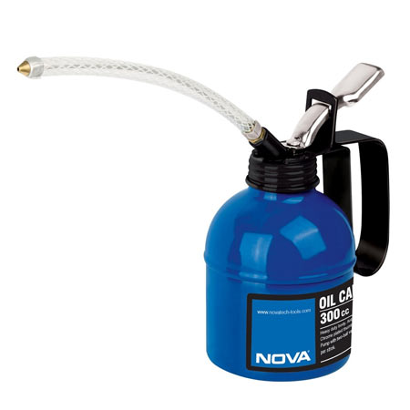 روغن دان نووا بدنه فلزی لوله پلاستیکی و مکانیسم پمپی