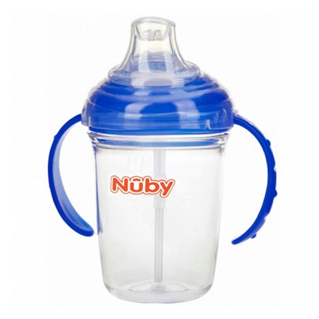 آب میوه خوری کودک نوبی مدل نی دار حجم 240 میلی لیتر