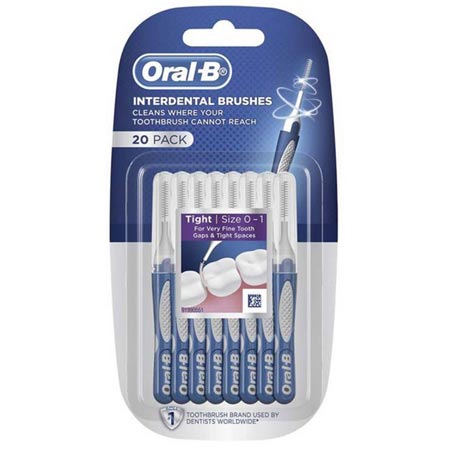 مسواک بین دندانی اورال بی مدل Interdental بسته 20 عددی