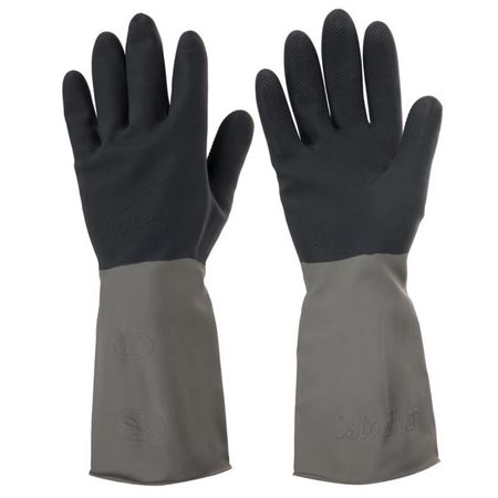 دستکش صنعتی استادکار مدل سه لایه لاتکس ضد لغزش