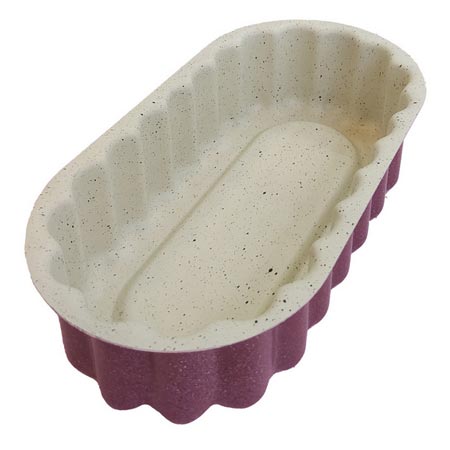 قالب کیک گرانیتی روکش تفلون مدل شارلوت طرح بیضی