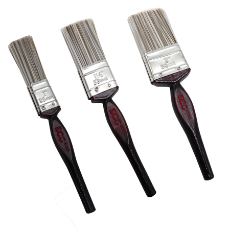 قلم مو نقاشی مدل داگ مجموعه 3 عددی با دسته چوبی