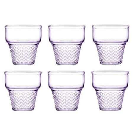 بستنی خوری پاشاباغچه ترکیه ای شیشه مدل Negota بسته 6 عددی