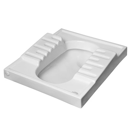 توالت زمینی مروارید مدل نگین ریم بسته طبی سیفون دار