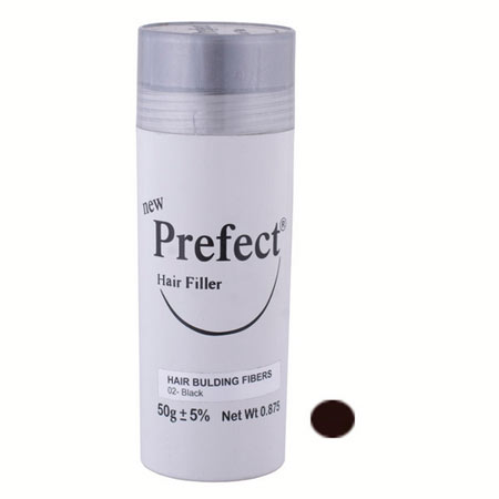 پودر پرپشت کننده مو پرفکت هیر فیلر وزن 50 گرم رنگ مشکی