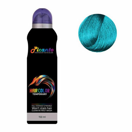 اسپری رنگ مو پیکانتو مدل 10 حجم 150 میلی لیتر رنگ فیروزه ای