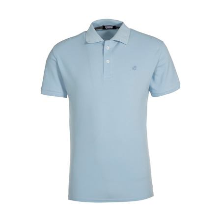 پولوشرت آستین کوتاه مردانه آبی روشن باینت کد 370