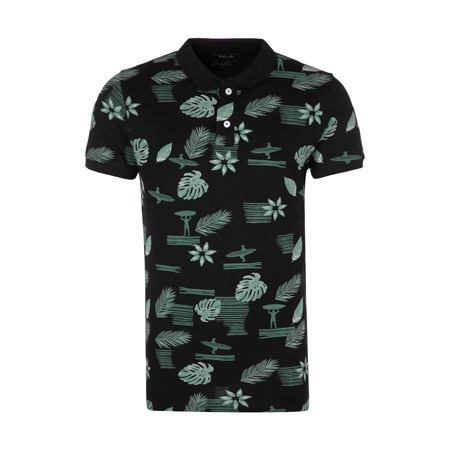 پولوشرت مردانه کیکی رایکی طرح دار تیره