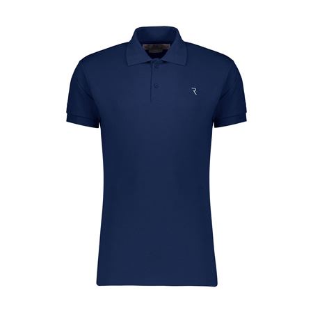 پولوشرت مردانه آستین کوتاه رونی رنگ سرمه ای