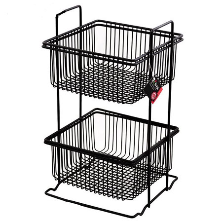 جا سیب زمینی و پیاز فلزی دو طبقه