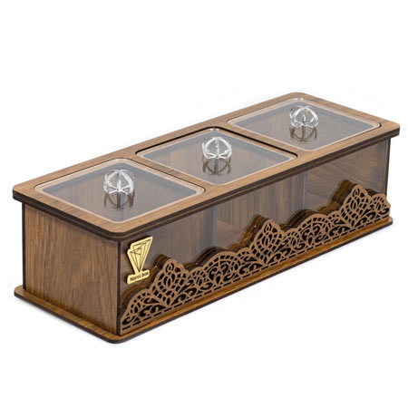 جعبه پذیرایی نارسی مدل لوکسی سه خانه