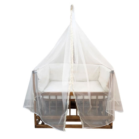 تخت گهواره چوبی کنار مادر مدل پرنسا