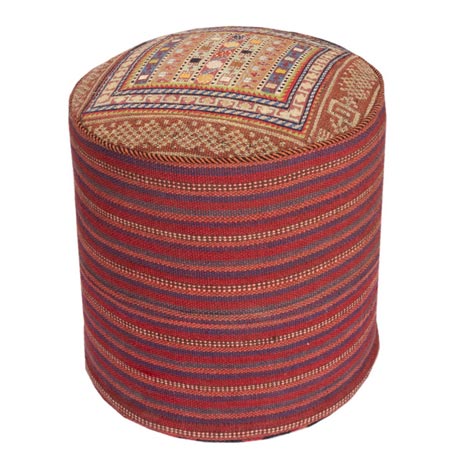 پاف استوانه ای سی پرشیا جنس یونولیت رویه گلیم سوزنی دستباف